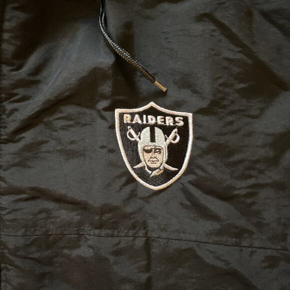 Vintage Oakland NFL LA Las Vegas Raiders Starter Football Jacket Size XL - Picture 3 of 11